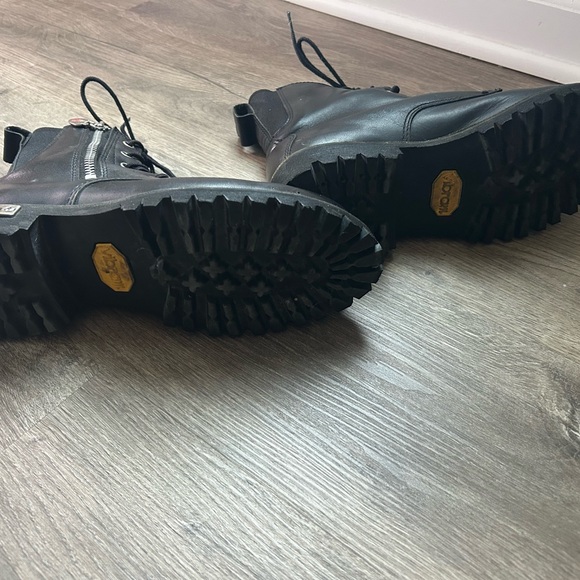 Red Wing Shoes Black Combat Boots - Picture 2 of 4